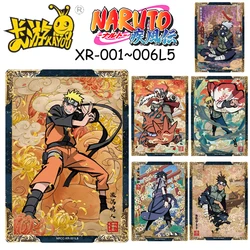 Karty kayue Naruto XR-001-006 Naruto Uzumaki karty kolekcja Anime chłopca Jiraiya Namikaze Minato Kakashi Hagi, prezenty świąteczne