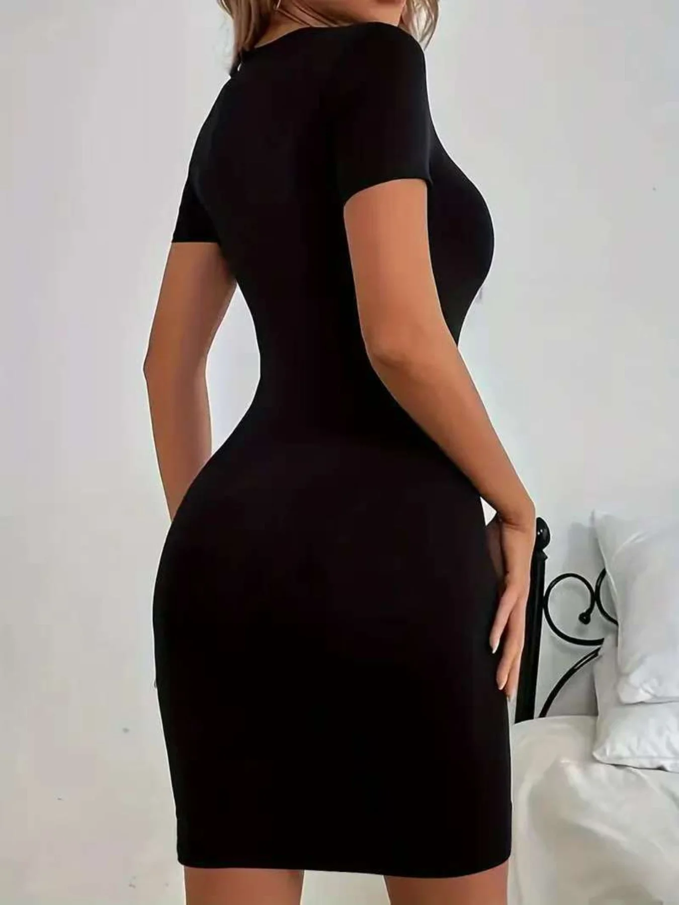 Robe t-shirt longue d'été SEXY robe midi femme décontracté graphique t-shirt robe à manches courtes col rond coupe ample printemps été