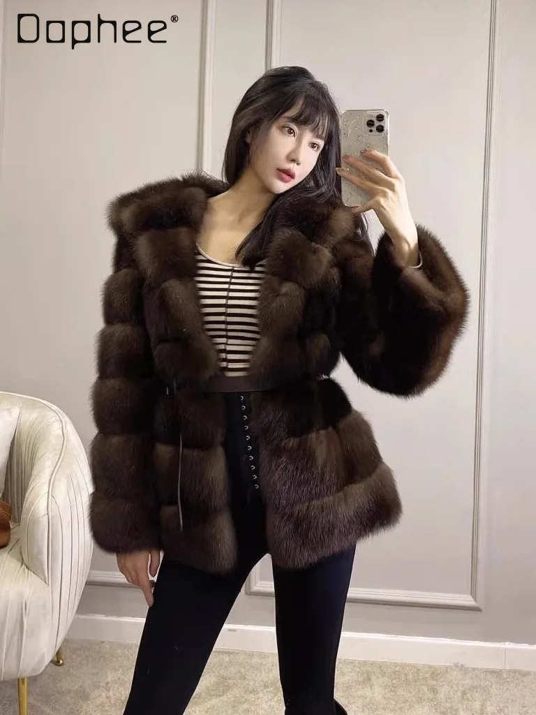 2025 Winter New Heavy Craft High-End Faux Fox Fur Thickened Fur Coat Eco-Friendly Fur Coat Women Fashion Warm Plush Coat Female