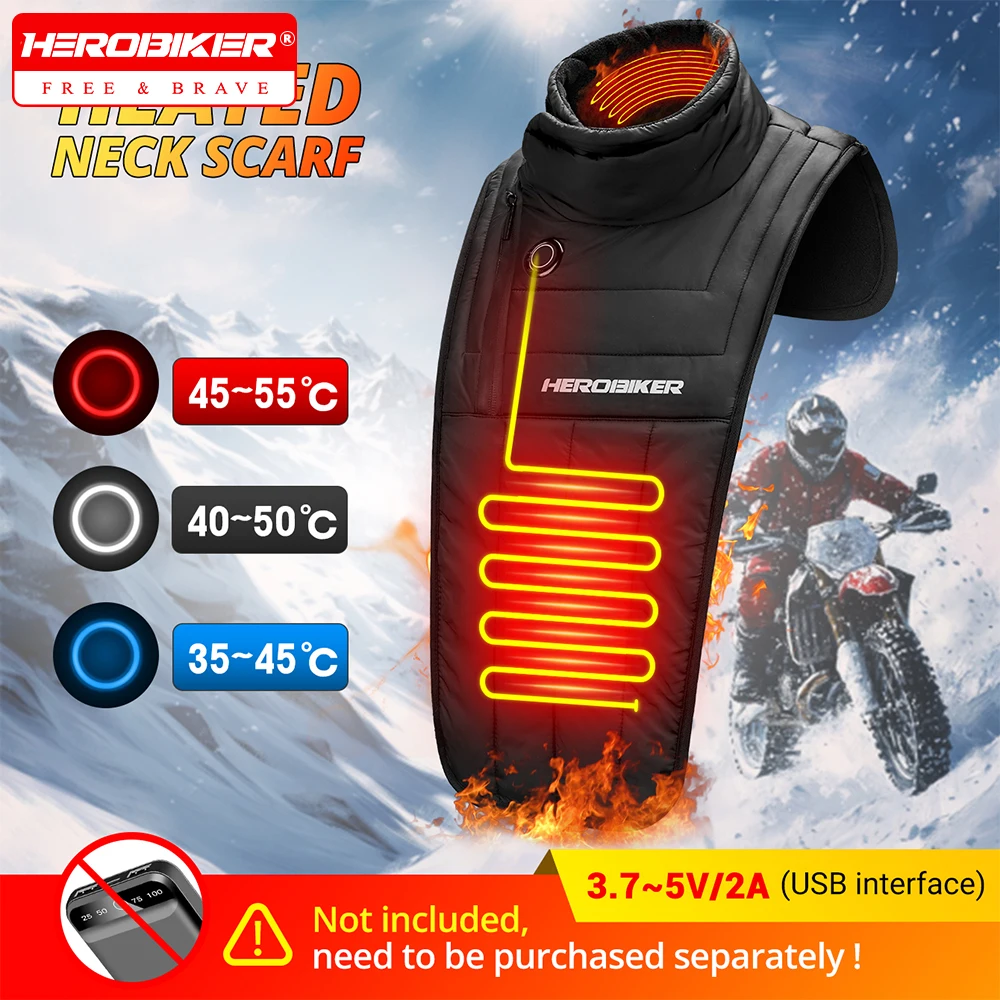

Motorcycle Neck Warmer Winter Neck Chest Warm Windproof Outdoor Activities Cold Proof Heating Neck Waterproof Snow Riding Warm