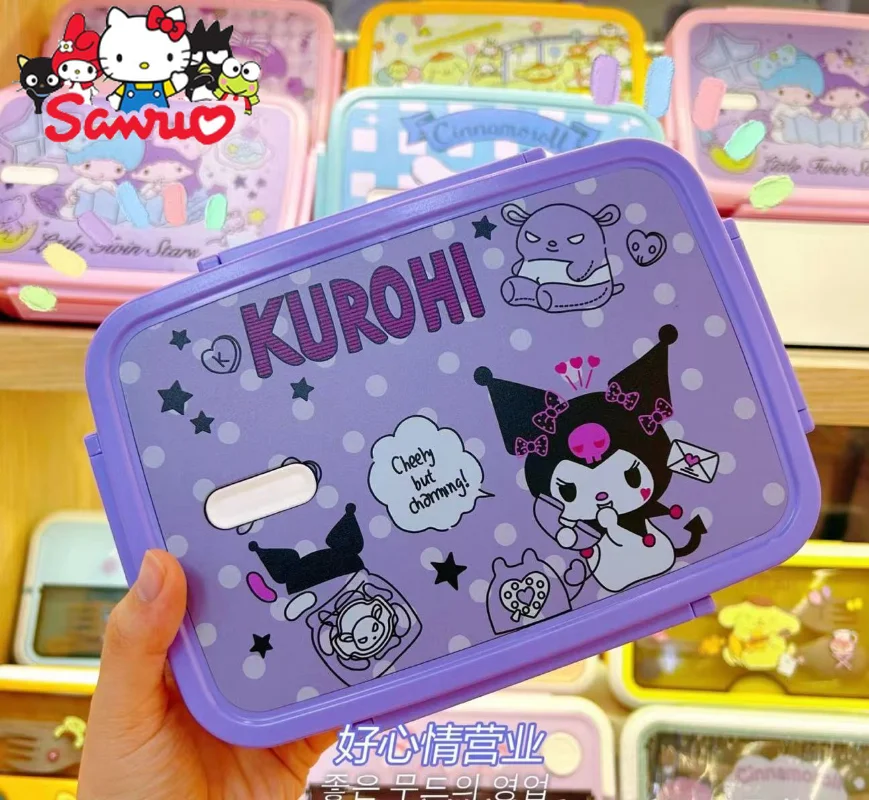 

Sanrio Melody Kuromi Hello Kitty Cinnamoroll Pochacco 304 Stainless Steel Insulated Bento Box Student Compartment Lunch Box