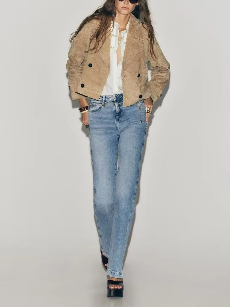 

Sweet Sli ort пальто Jaet, Новое поступление, осень 2024, женская модная верхняя одежда, ветровка Ele Personali Sle