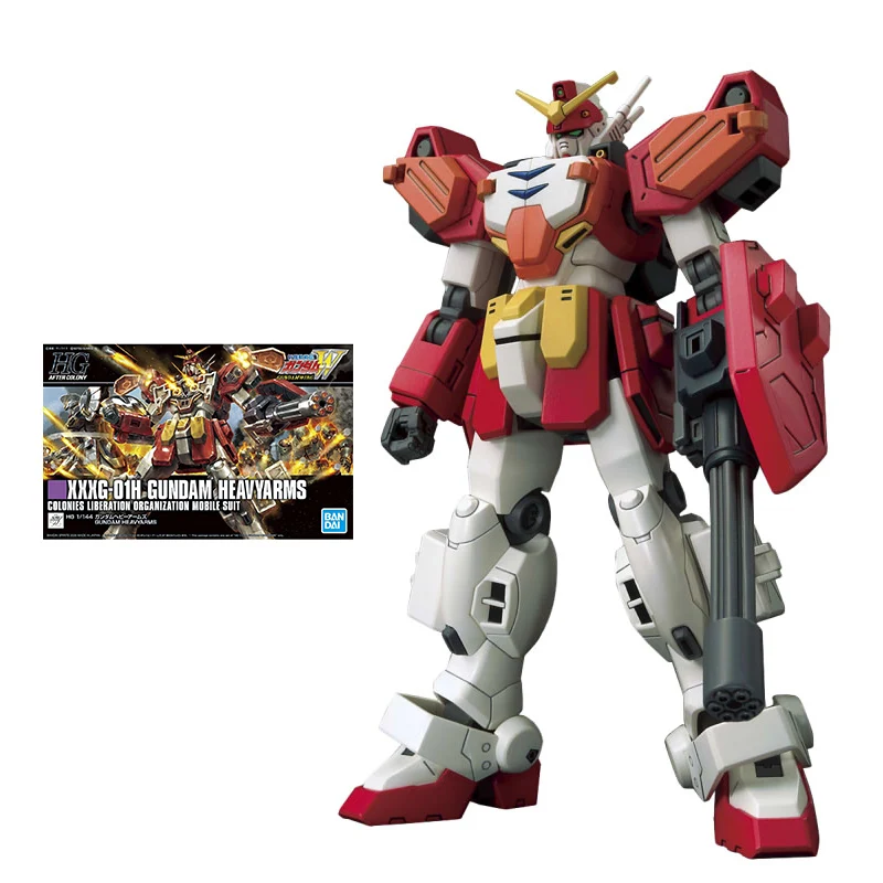 Bandai Gundam Kit HGAC XXXG-01H Gundam Heavyarms Anime Figure Genuine Gunpla Action Toy Figure Robot Model Toys for Children