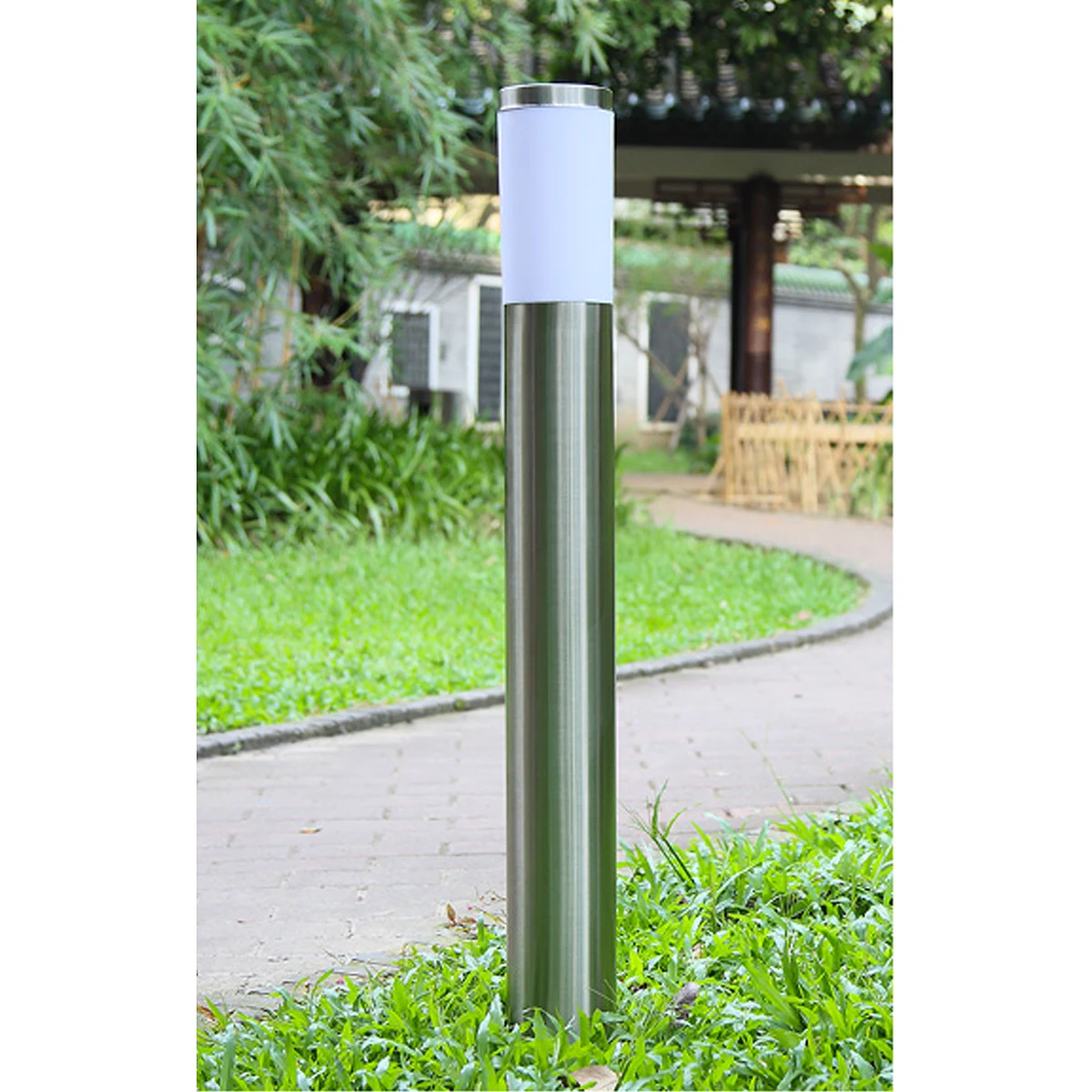 

4Pcs Solar Lawn Lights Stainless Steel Outdoor Decoration Garden Pathway Yard Light Night Lighting L scape Lamp