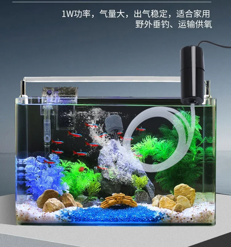 Tragbare USB-Sauerstoffpumpe, Ultra-Leiser Aquarium-Luftsauerstoffgenerator, Kleiner Sauerstoffgenerator für Fischbecken, Angeln & Aquakultur – Detail 7