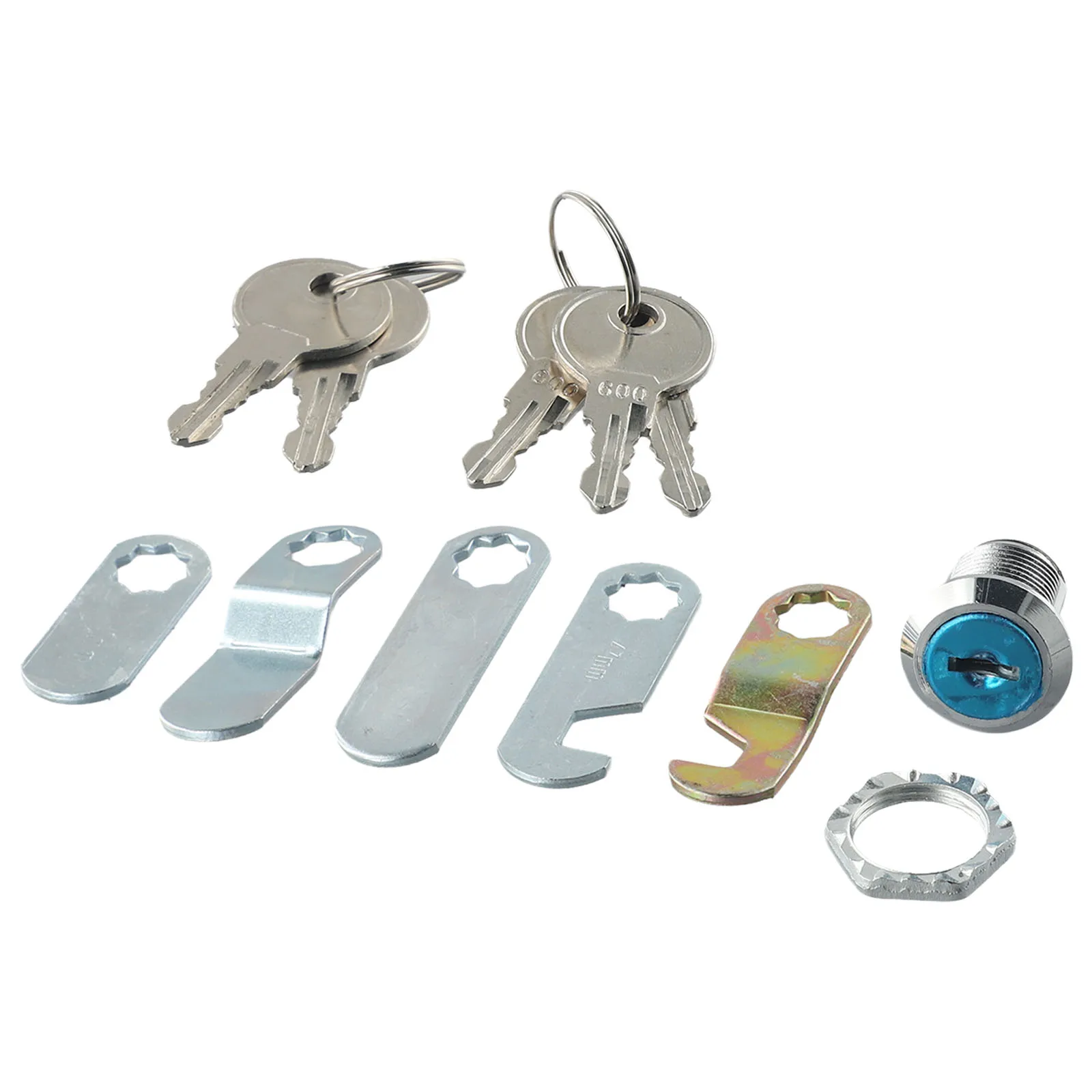 Secure Your Valuables with this Reliable Cam Lock Suitable for Desks, Glass Doors, Lockers 1630mm Diameter, 5 Keys