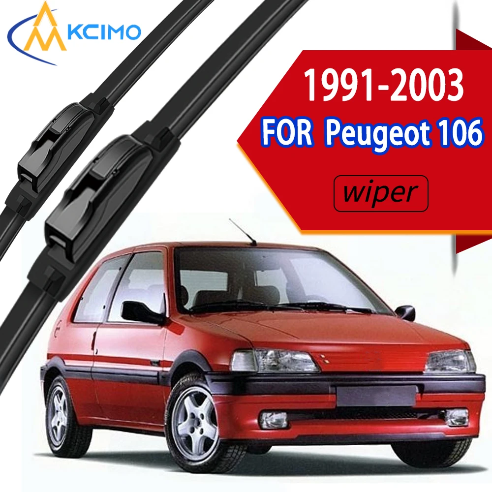 Premium High Performance Front Windshield Wipers with Durable High-Density Rubber, Perfect Fit for 1991-2003 Models.