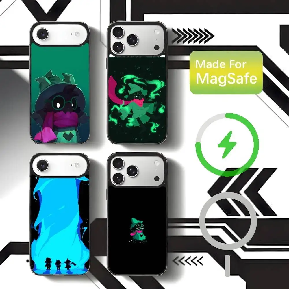 

D-Deltarune Ralsei Phone Case For iPhone 17,16,15,14,13,12,11,Pro,Max,Plus,Mini,SE4,E Magnetic Magsafe Wireless Charging
