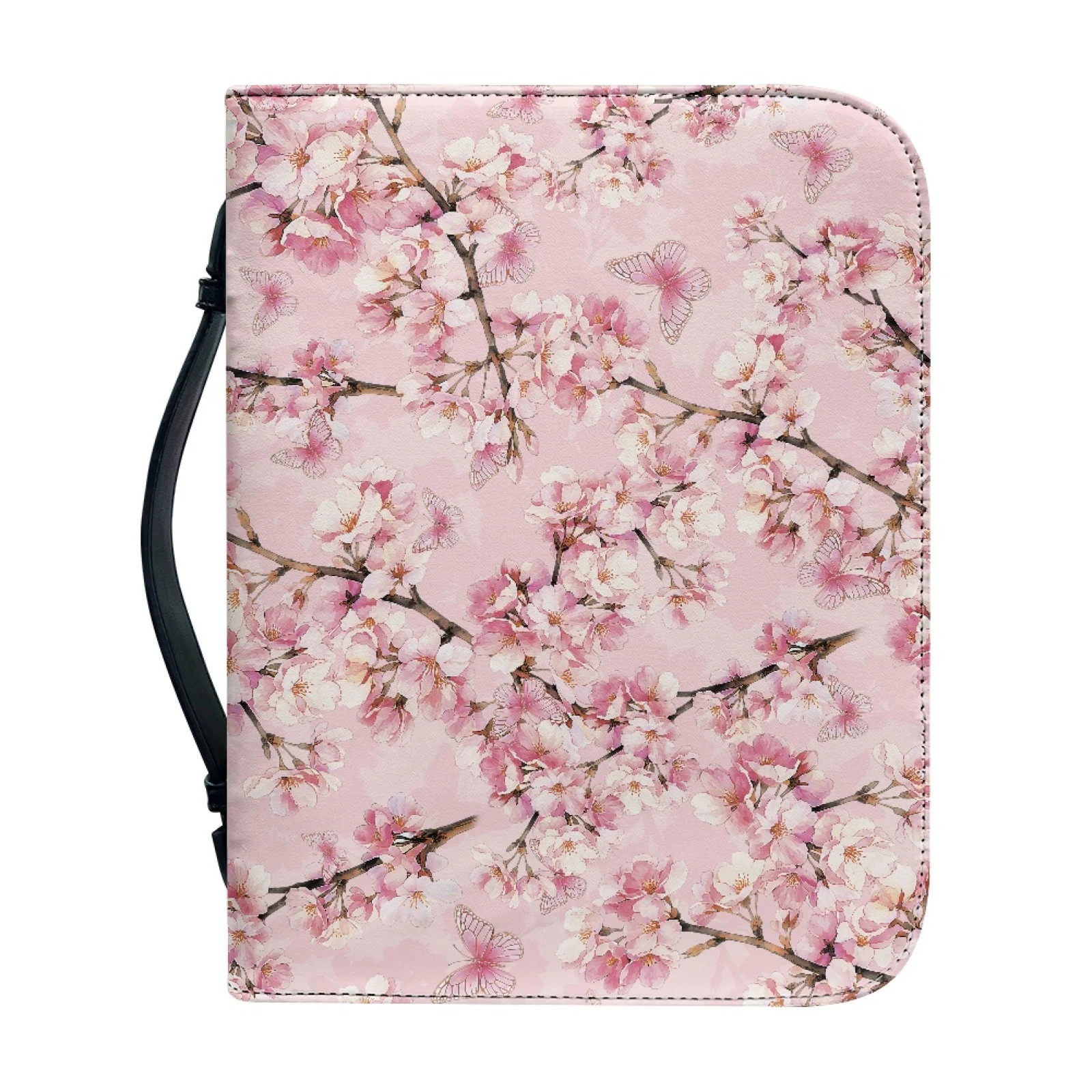 PENSTROLL Cherry Blossom Protective Bible Cover for Men Portable Bible Carrying Case New Trend