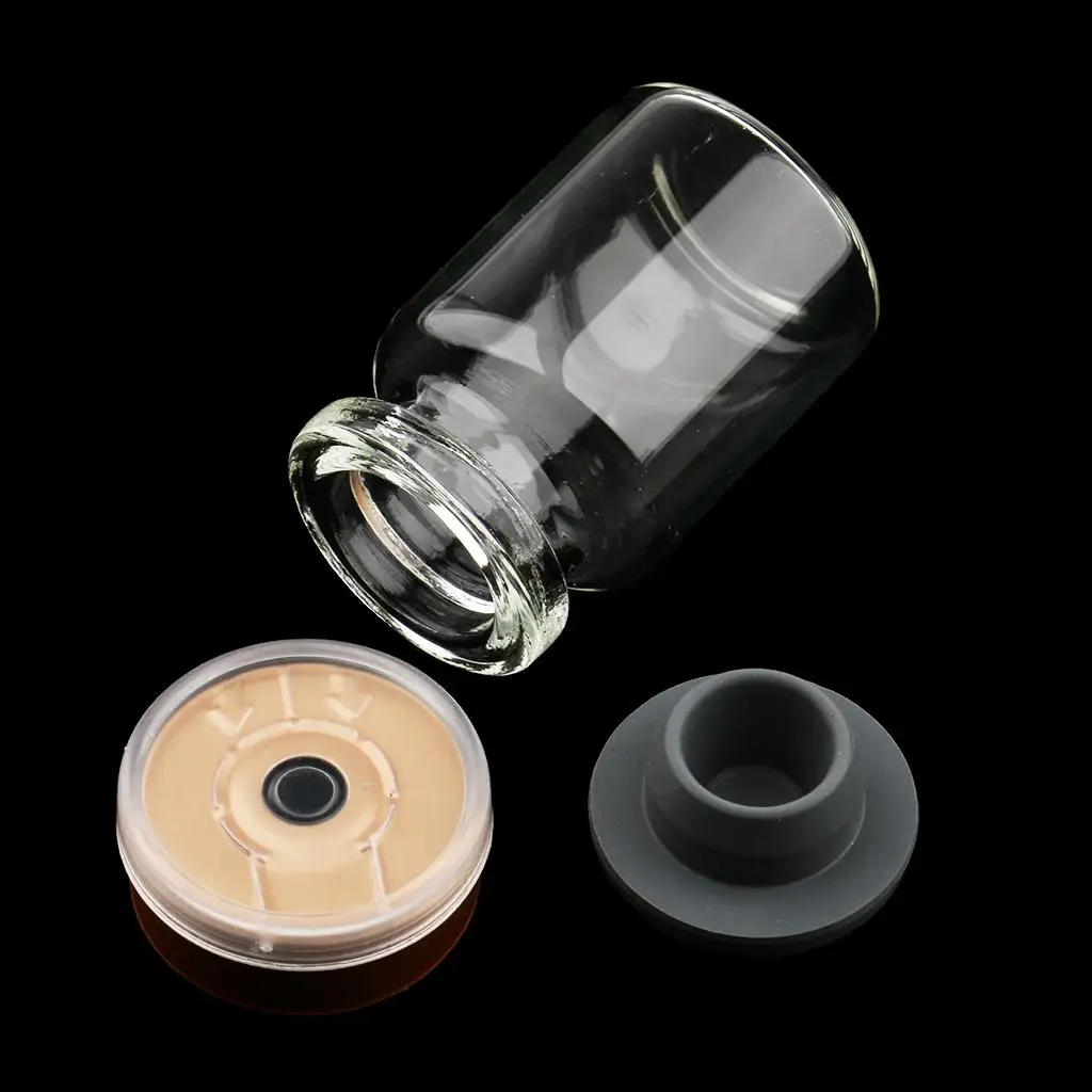 20 sztuk Mini puste butelki wielokrotnego napełniania Gumowy korek Kosmetyczny makijaż Olejki eteryczne Perfumy Fiolki 5ml