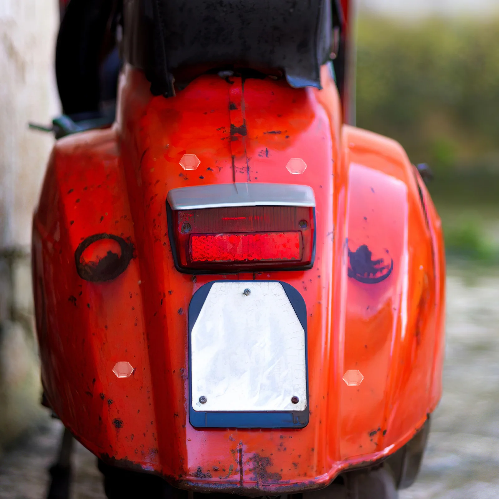 

Motorcycle Protection Sticker 3D Hexagon Waterproof Impact Resistant Bike Frame Stickers For Scooters Vehicle Decals Auto