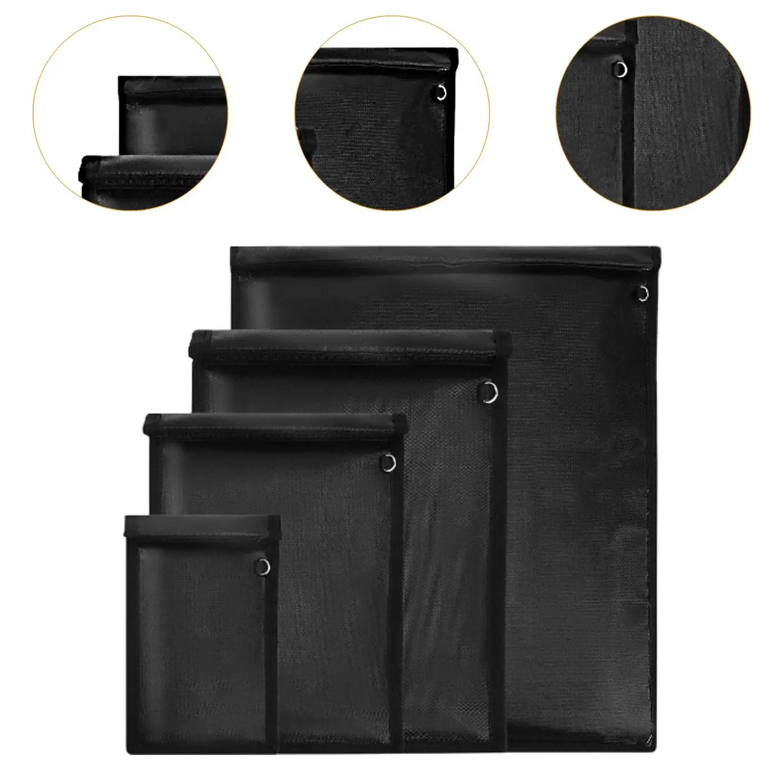 4Pcs Faraday Bag Signal Anti Theft Case Water Resistant for Phones Signal Blocker Pounch RFID Signal Blocking Faraday Pouch view 2