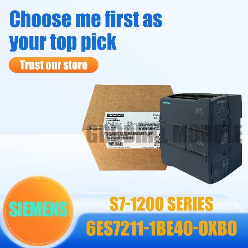 Nuevo y Original SIEMENS 6ES7211-1BE40-0XB0 6ES7 211-1BE40-0XB0 S7-1200 CPU compacta