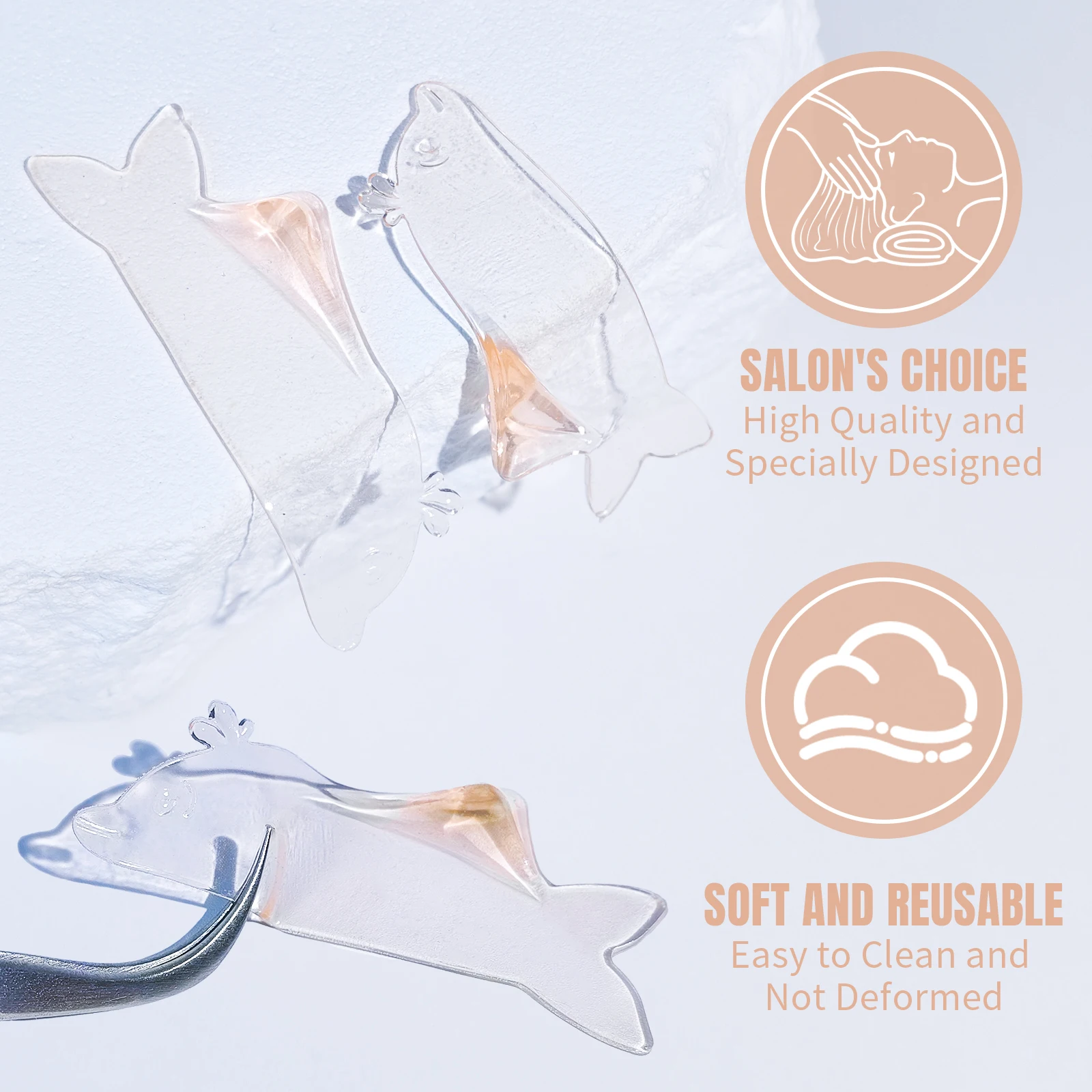 Libeauty 1 paire de coussinets de permanente de cils en Silicone tige de cils plate tige de levage de cils coréenne sans colle pour NO.1 Perm adoucir outil de coussin de levage de cils