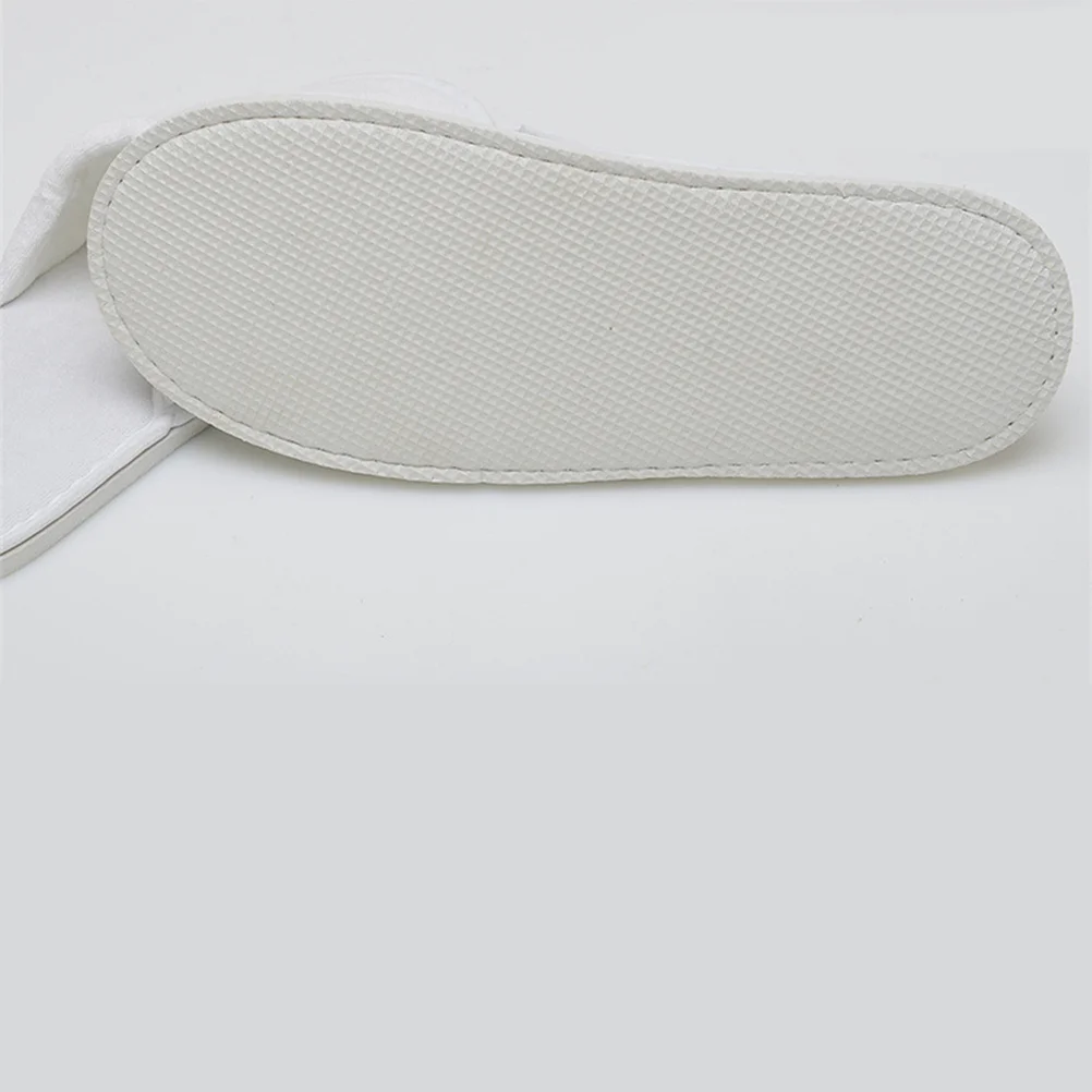 Slippers Disposable Spa Toe Guests Closed Travel White Hotel Off Close Amenities Cotton Salon Brushed Cloth Time Indoor Home