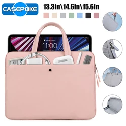 CASEPOKE-funda para ordenador portátil para mujer, bolso de mano para tableta, teléfono móvil, Macbook Air Pro, Lenovo, Xiaomi, HP, 13,3 in, 14,6 in, 15,6 in