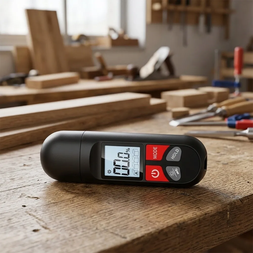 DY31 Digital Wood Moisture Meter Pin Type 0-99.9% LCD Backlight Handheld Tester For Timber Lumber Paper Cardboard Humidity Detec