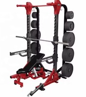 Multi functional Home Gym Equipment Pull Up Bar Pulley Cable Smith Machine Squat Rack