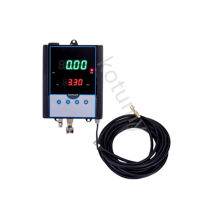 LCD Digital Display Tire Inflator with Preset Pressure Automatic Inflation and deflation of car tires, nitrogen gas inflator