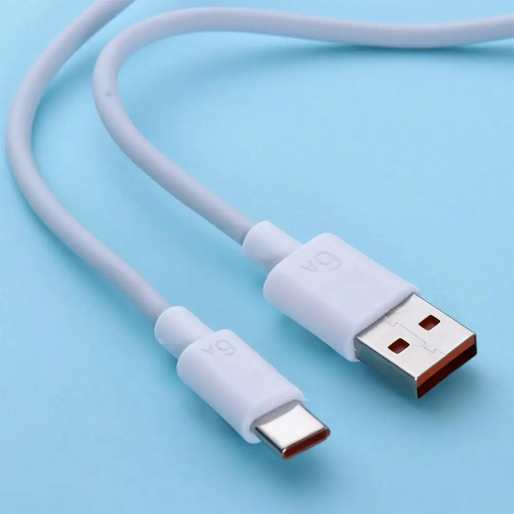 1/1.5/2M 1PC 6A 66W Type C USB Data Cable Digital Cables 6A Fast Charger Cable Sync Wire USB Type C Cable Data Cord