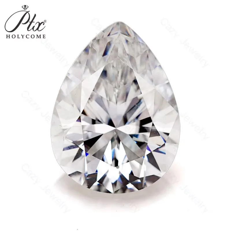 

Moissanite D White Pear Cut VVS1 Diamond for Jewelry Making DIY Ring Necklace Earrings Main Materials Wholesale Prices charms