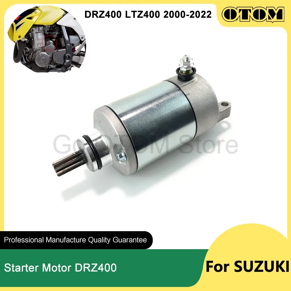 Motorcycle 2000-2022 9T Starter Motor Electrical Start Engine For SUZUKI DRZ400 DRZ400E DRZ400S DRZ400SM LTZ400 31100-29F00 Bike