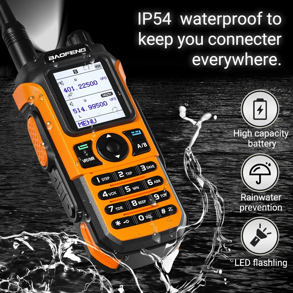 Baofeng UV-21 Pro 10W Walkie Talkie Long Range Portable Ham Radios Type-c Amateur Two-Way Radio UHF VHF For Hunting Hotel