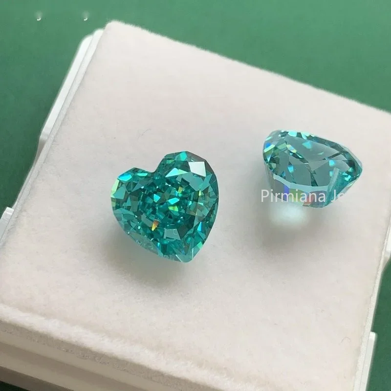 Pirmiana Popular Paraiba Color 5A Crushed Ice Cutting Cubic Zirconia Stone  for Diy Jewelry Making