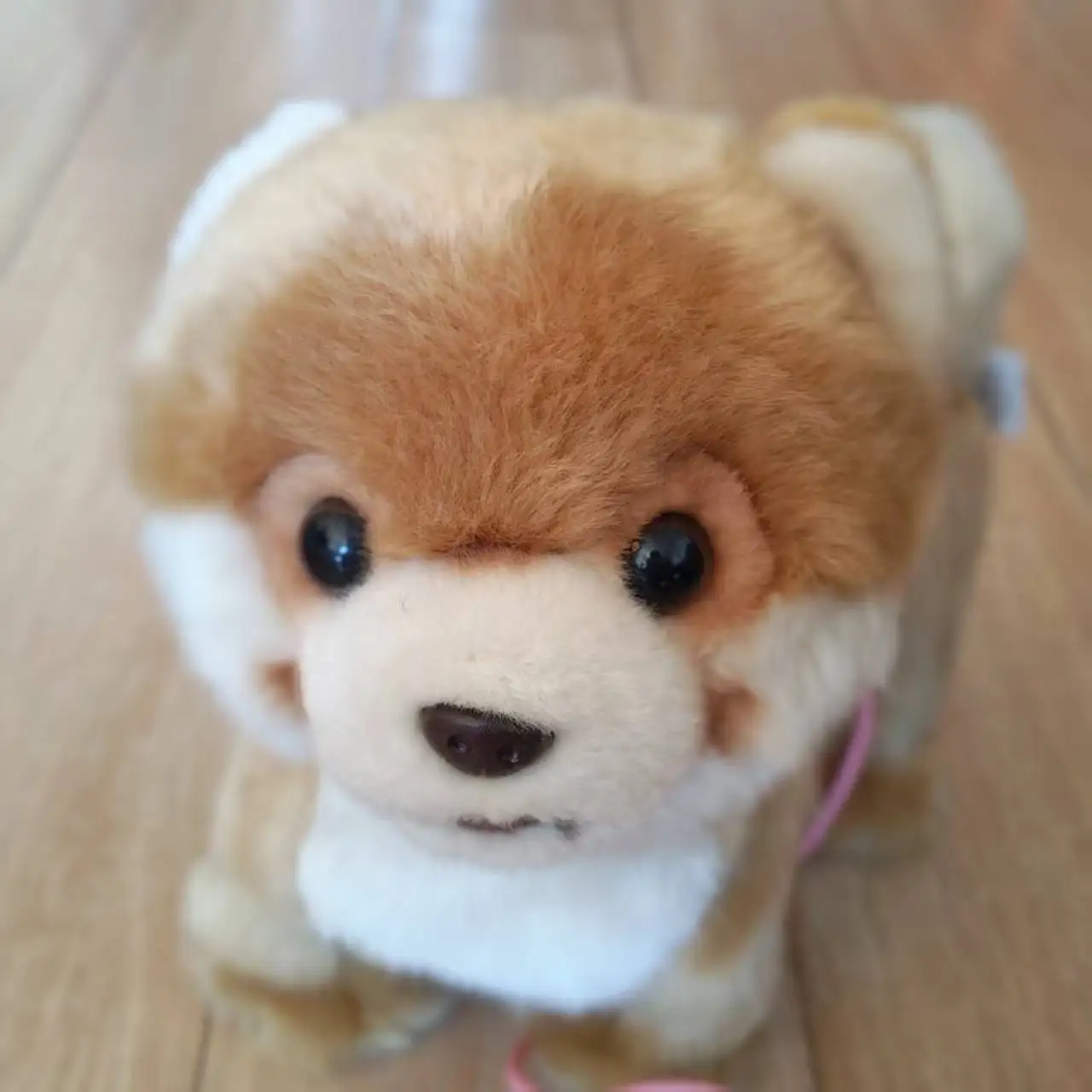 Pluszowa symulacja elektrycznej zabawki-psa, interakcja rodzic-dziecko, uspokaja dziecko uczące się chodzić, elektryczna zabawka.