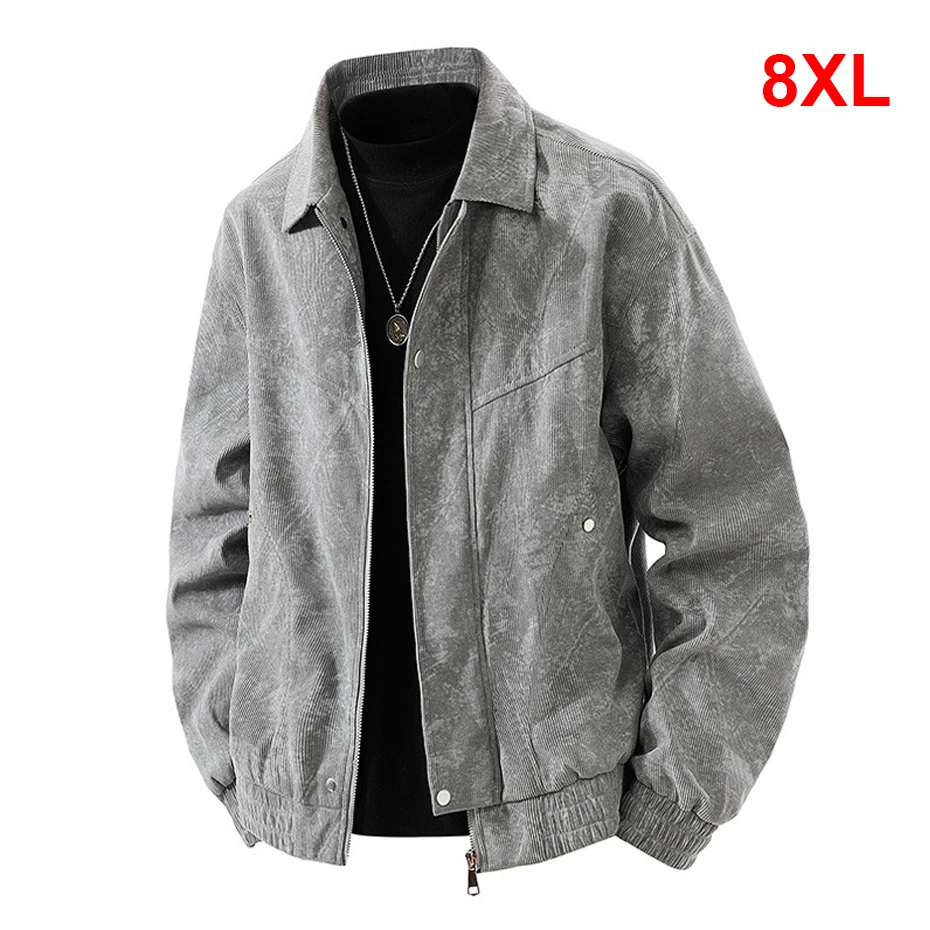 

8XL Plsu Size Cargo Jacket Men Spring Autumn Jackets Fashion Casual Coat Male Big Size 8XL Outerwear Outdoor