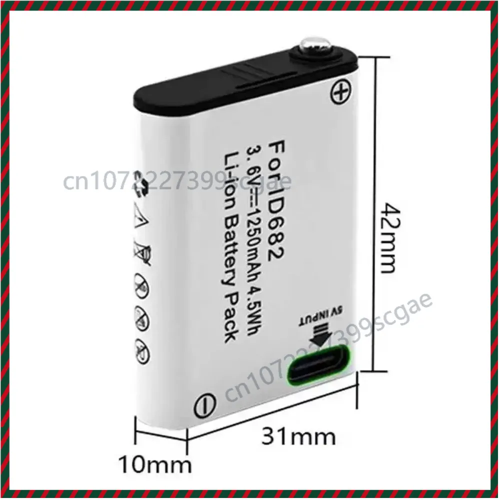 3.6V 1250mAh Replacement Battery for PETZL Climbing Rope WSWIFT/ID682 Type-C
