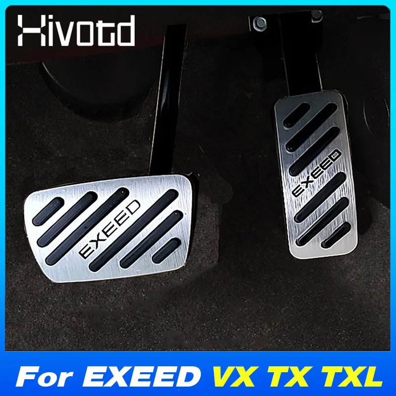 

Car Accelerator Oil Footrest Pedal Cover Aluminum Alloy Decoration For Chery EXEED VX TX TXL 2018-2023 Interiorn Accessories