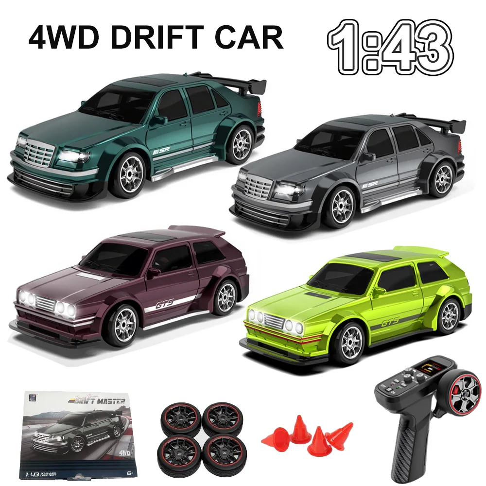 

1/43 полномасштабный RC дрифтовый автомобиль с гироскопом 2,4G 4WD гоночный автомобиль с дистанционным управлением 20 км\ч RTR модель автомобиля игрушки FQD17 FQD19