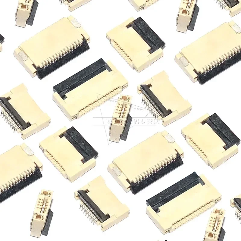 10pcs FPC FFC Connector Socket 0.5mm Pitch Back Flip Front Insert Horizontal Socket 4-60 Pin for Electronics Market