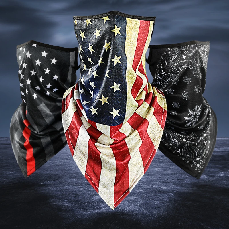 1/2Pcs Motorcycle Balaclava Camouflage Face Ice Silk Mask Anti-UV Running Riding Face Shield Sports Headwrap Moto Accessories