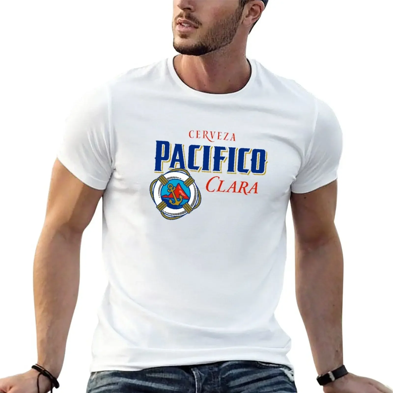 New Official Merchan of Pacifico beer T-Shirt Oversized t-shirt Short sleeve t shirts for men