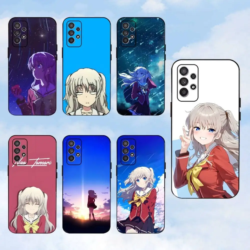 

T-Tomori Nao Cartoon Phone Case For Samsung S25,S24,S23,S22,S21,S20,S10,Ultra,Plus,Lite,FE,Soft Silicone Black Cover