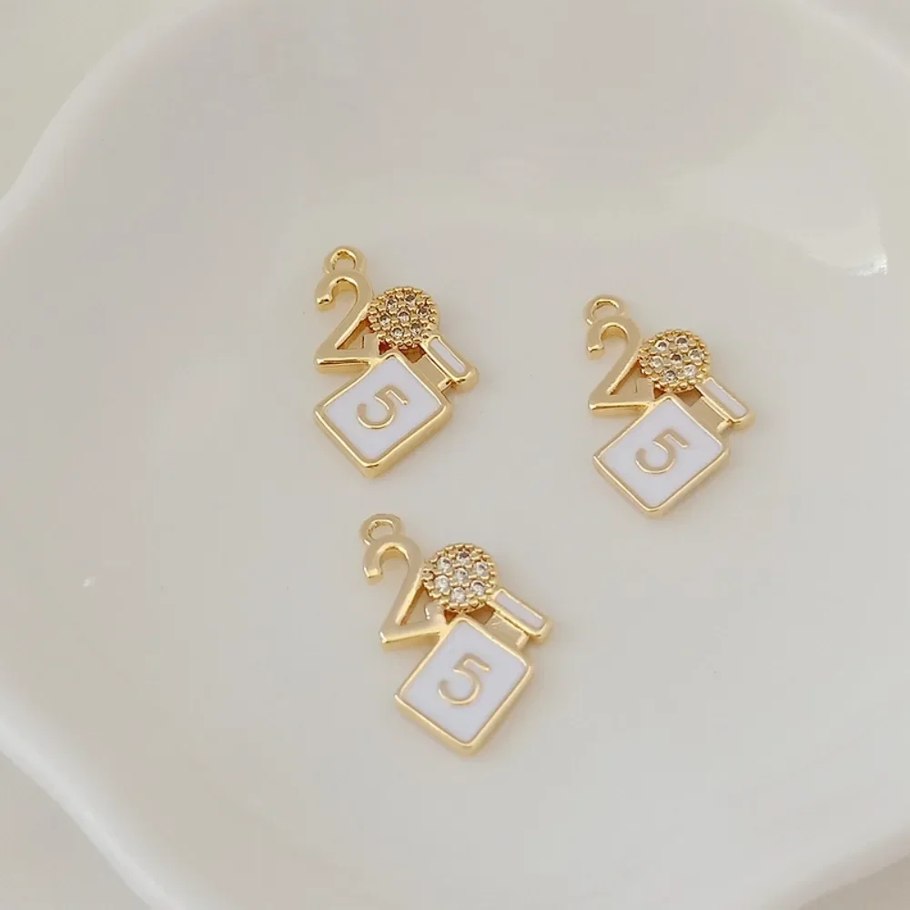 

Позолоченный 14-каратный кулон с микроинкрустацией цирконом, капельное масло 520, браслет для влюбленных, ожерелье, ювелирные аксессуары ручной работы своими руками