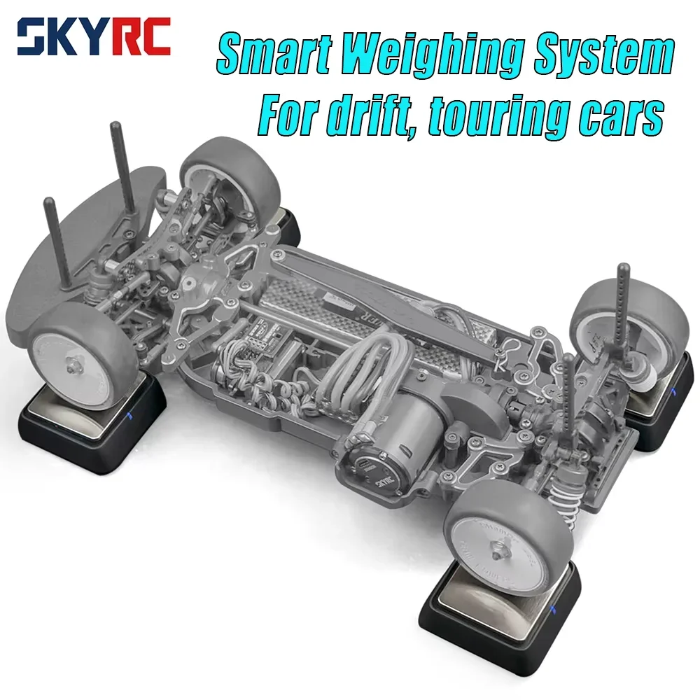 SKYRC Wireless Bluetooth Corner Weight System SK-500036 RC Car Balancing Scale Kit for 1/8 1/10 1/12 RC Car Truck Buggy Off-road