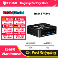 BMAX B7A Pro Mini Pc AMD Ryzen 5 7430U Processor AMD Radeon Graphics 16GB RAM 512GB SSD Windows 11 USB HDMI Type-C Bluetooth