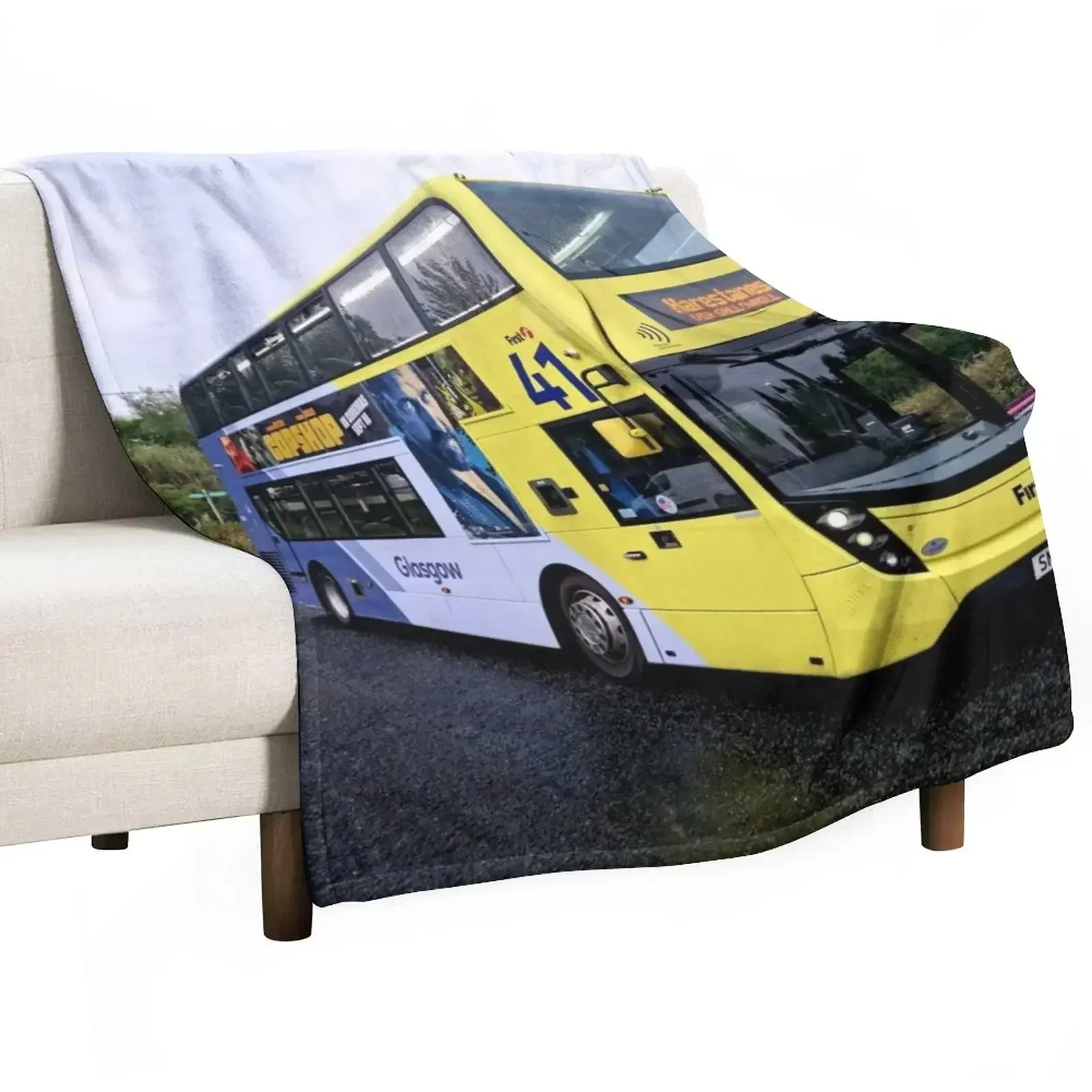 First Glasgow Throw Blanket Furry Weighted For Decorative Sofa wednesday Summer For Sofa Thin Blankets