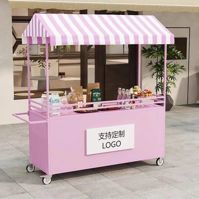 LH stall trolley wrought iron flower car night market promotion outdoor mobile stall