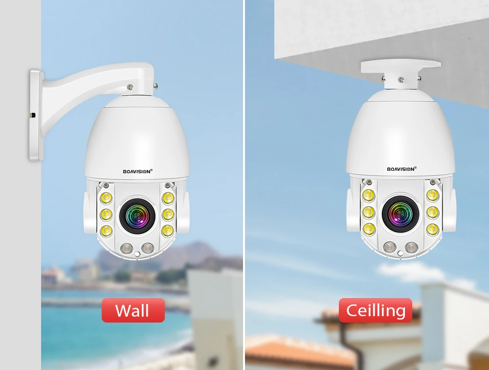 Metal 4k 8mp wifi poe ptz câmera de rede ip 30x zoom 5mp ai detecção humana cctv 4g câmera ao ar livre suporte laser 120m luz ir
