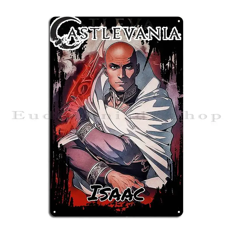 Castlevania Isaac Metal Signs Decoration Iron Cinema Decoration Wall Custom Tin Sign Poster