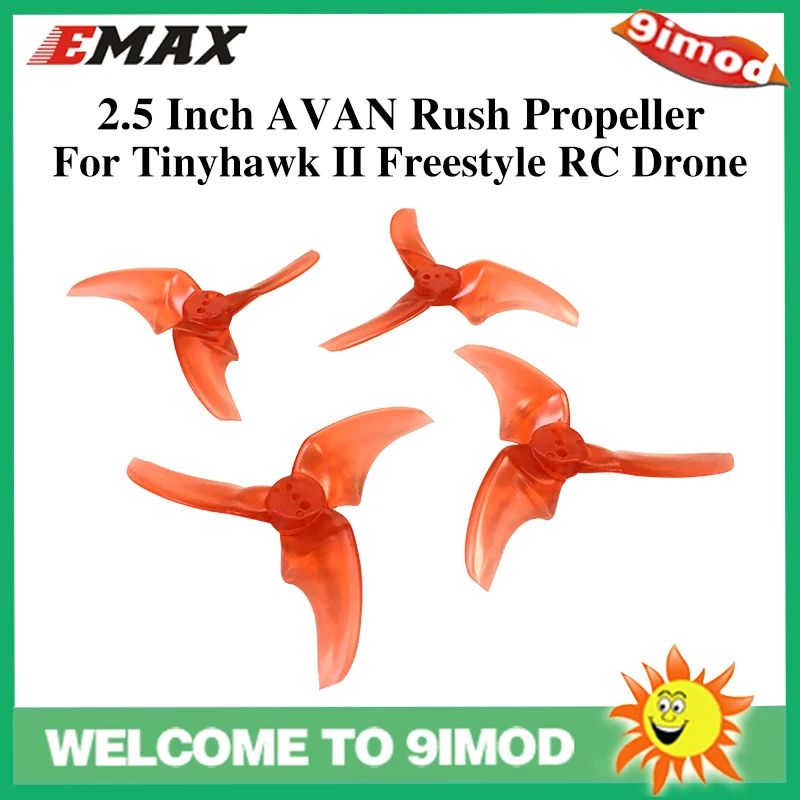 2Pairs Emax AVAN Rush 2.5 Inch 3 Blade  CW CCW Propeller for FPV Racing Drone Multi Rotor Emax Tinyhawk II Freestyle