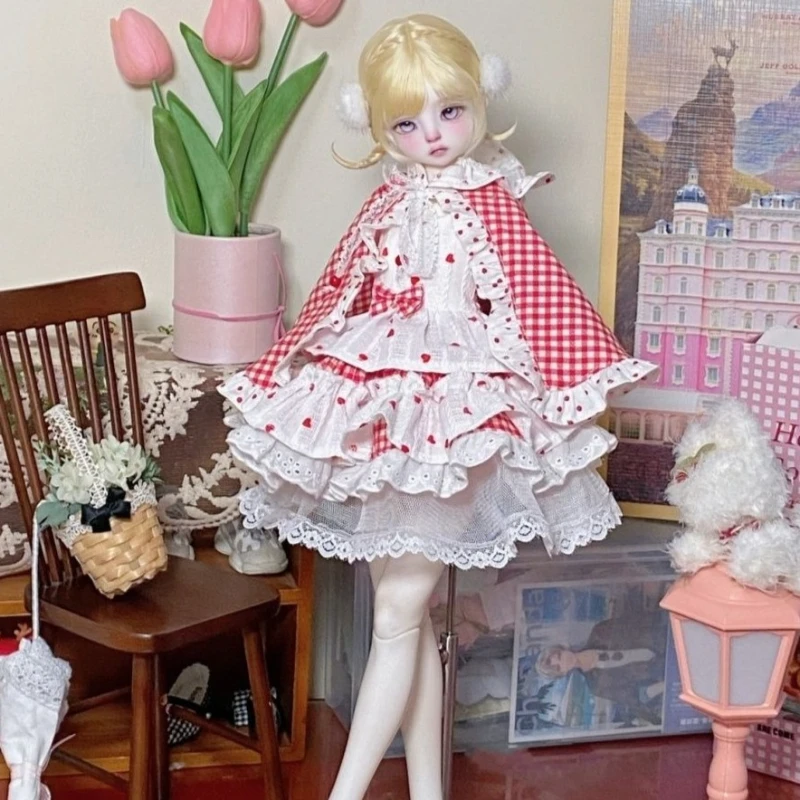 1/3 1/4 1/6 poppenkleding voor 60/45/30cm Bjd pop prinses jurk meisje speelgoed aankleden speelhuis mode pop accessoires, geen pop