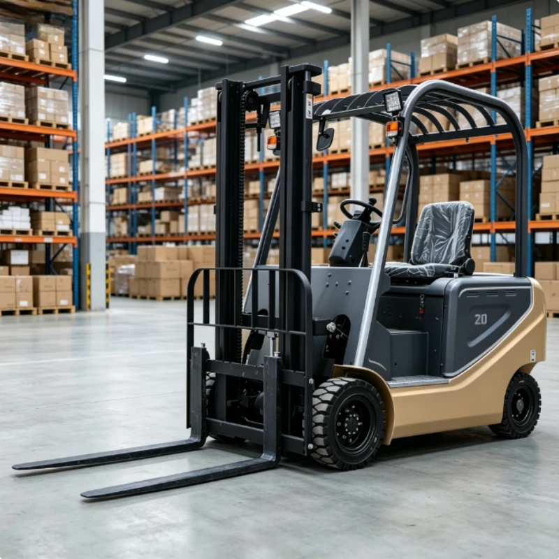 Hardware Factory 2.5 Ton Lead Acid Narrow Aisle Electric Forklift Sturdy Robust Metal Goods Transport Truck
