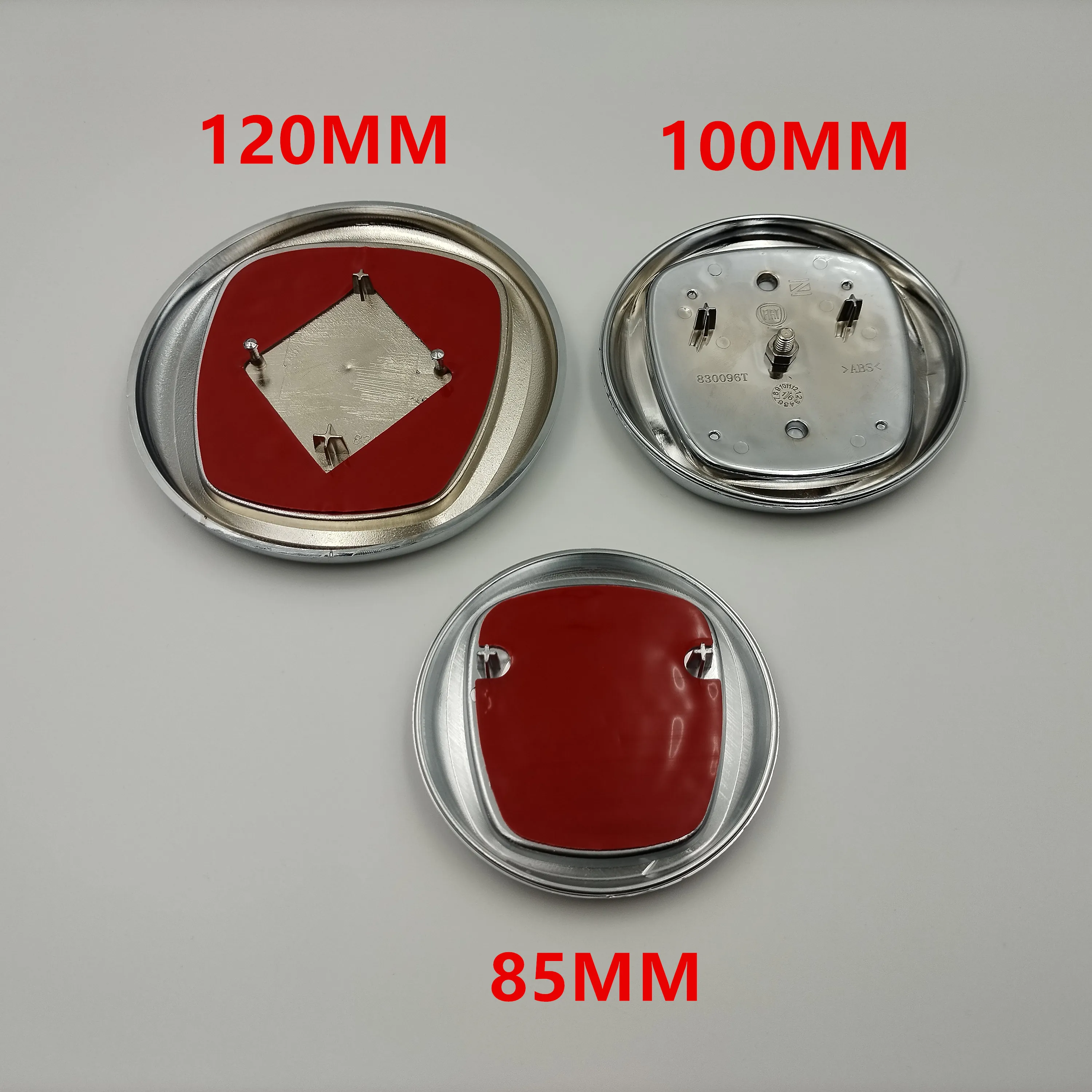 1 Stück 8,5 cm 10 cm 12 cm 85 mm 100 mm 120 mm Fiat-Emblem Auto-Frontlogo Frontgrill vorne hinten Stoßstange Hecktür Kofferraum Emblem Zubehör