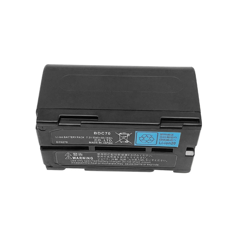 Imagem -02 - Bateria Bdc70 para Estação Total Top-con es cx para Sok-kia fx Conjunto x Série Ferramentas de Topografia 7.2v 5240mah
