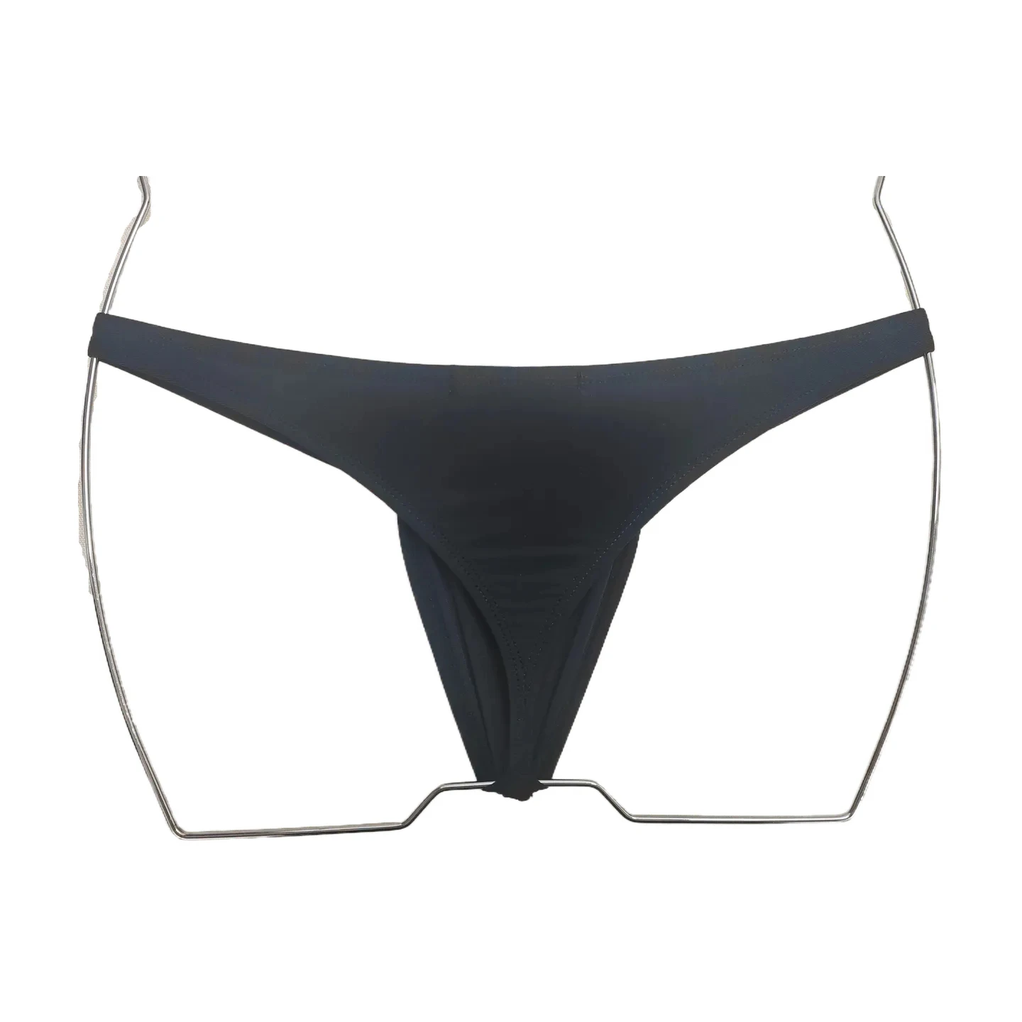 BOYTHOR Men's Striped Speed-Dry Narrow-Edge Seamless Bottomless Beach Thong Swimsuit